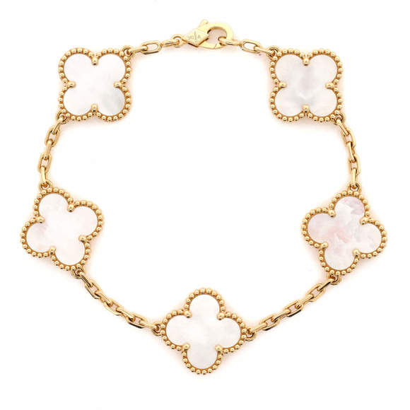 Van Cleef & Arpels Vintage Alhambra 5 Motifs Bracelet - Picture 1 of 3